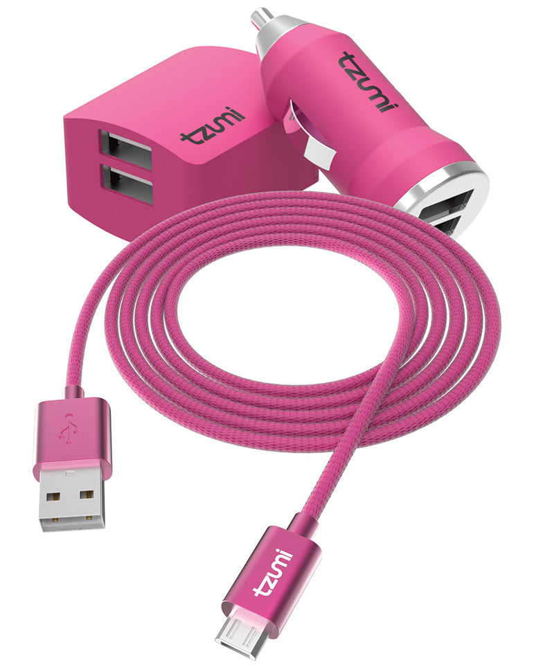 Auto/Home Charge Pak with Micro-USB Cable