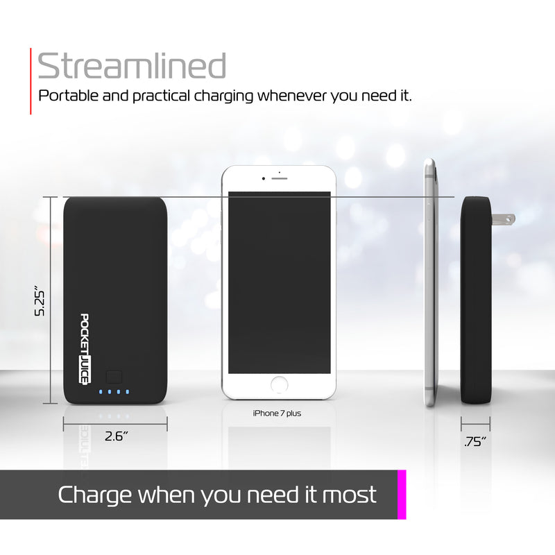 PocketJuice Endurance AC 8,000 mAh Portable Charger (Black)