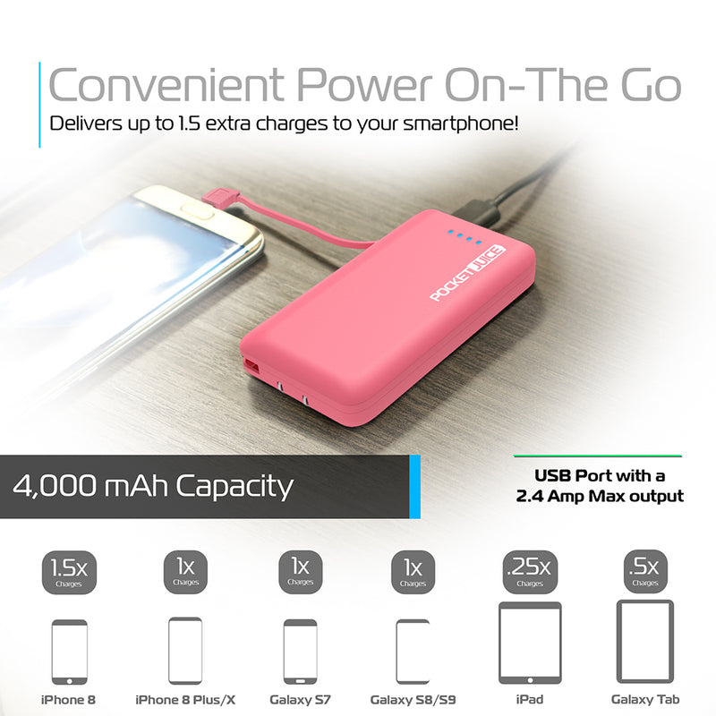 PocketJuice Endurance AC 4,000 mAh Portable Charger