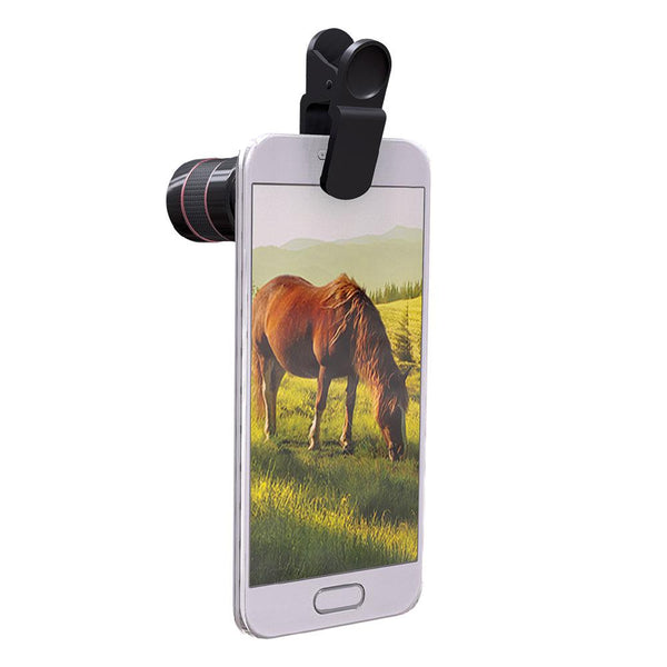 SmartLens 8x Zoom Telephoto Clip-On Zoom Lens for Smartphone Cameras