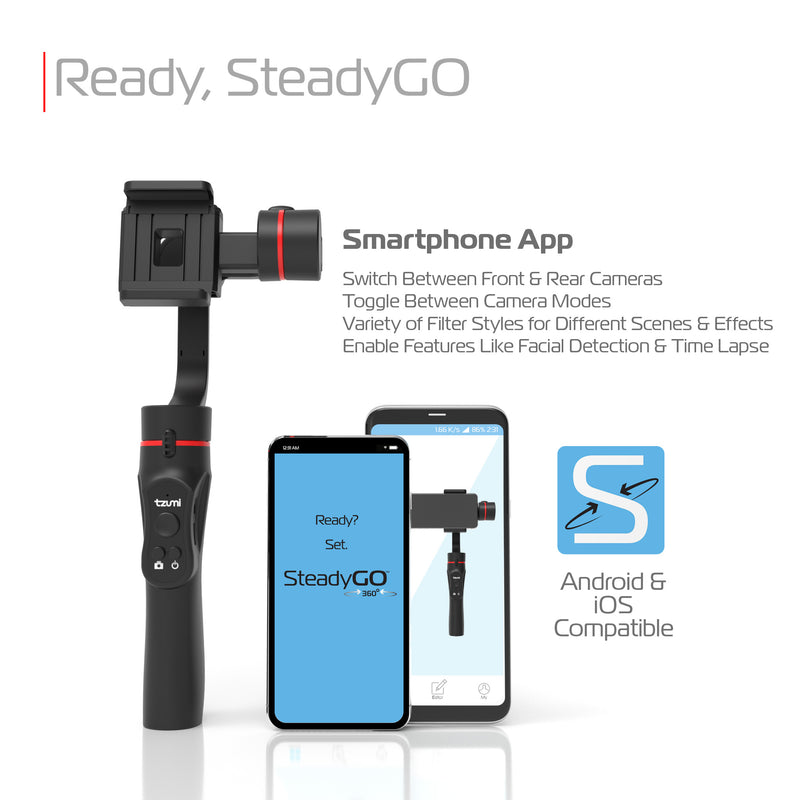 SteadyGo 3-Axis Motorized Smartphone Gimbal